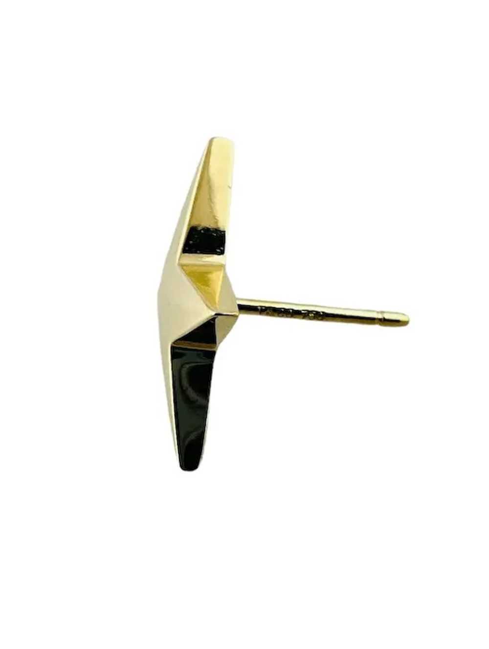 Tiffany & Co. 18K Yellow Gold Star Earrings #16677 - image 4
