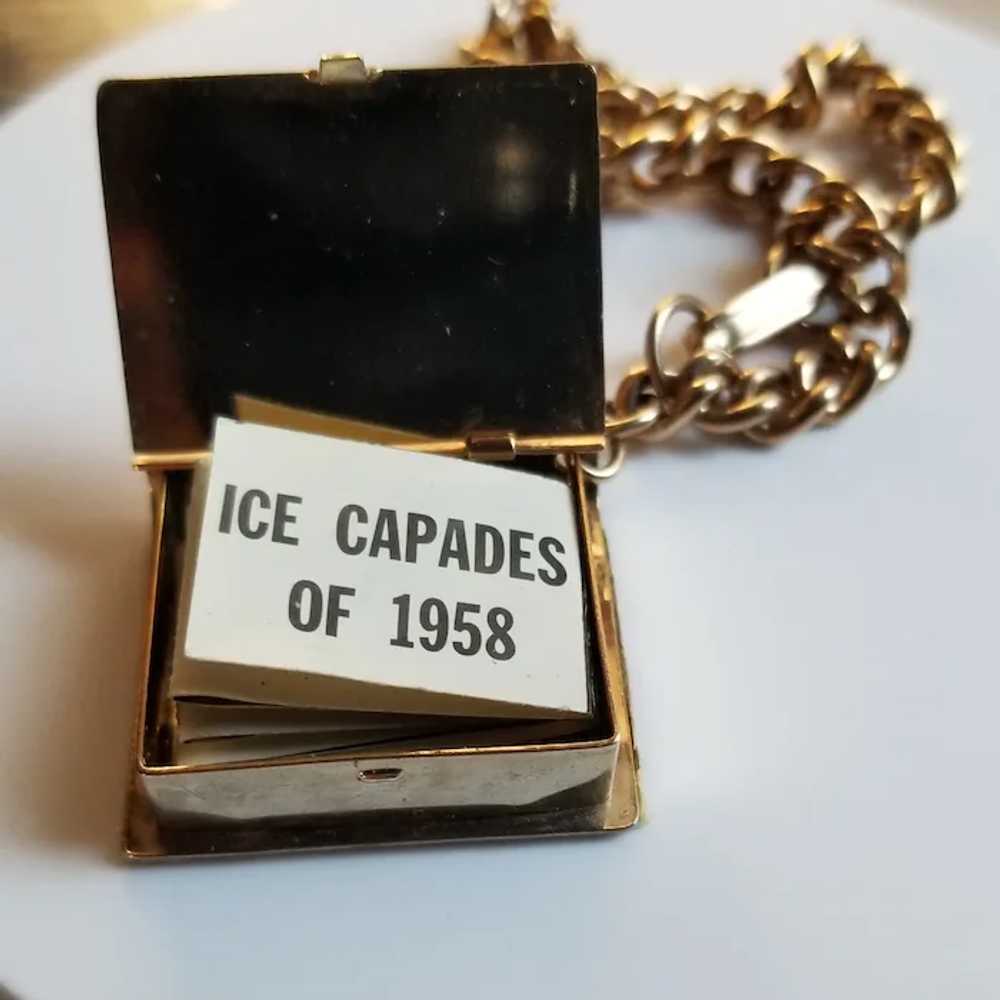 1958 Ice Capades Souvenir Book Gold Tone Bracelet - image 2