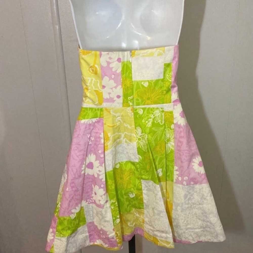 Lilly Pulitzer Floral Patchwork Strapless Mini Dr… - image 6