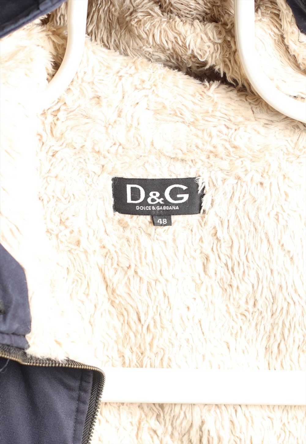 Vintage D&G Fur Lining Hooded Logo Unisex Jacket … - image 5