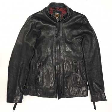GENUINE “SCHOTT USA” Formula One Racing Black Leather Jacket Size 4X Made  USA