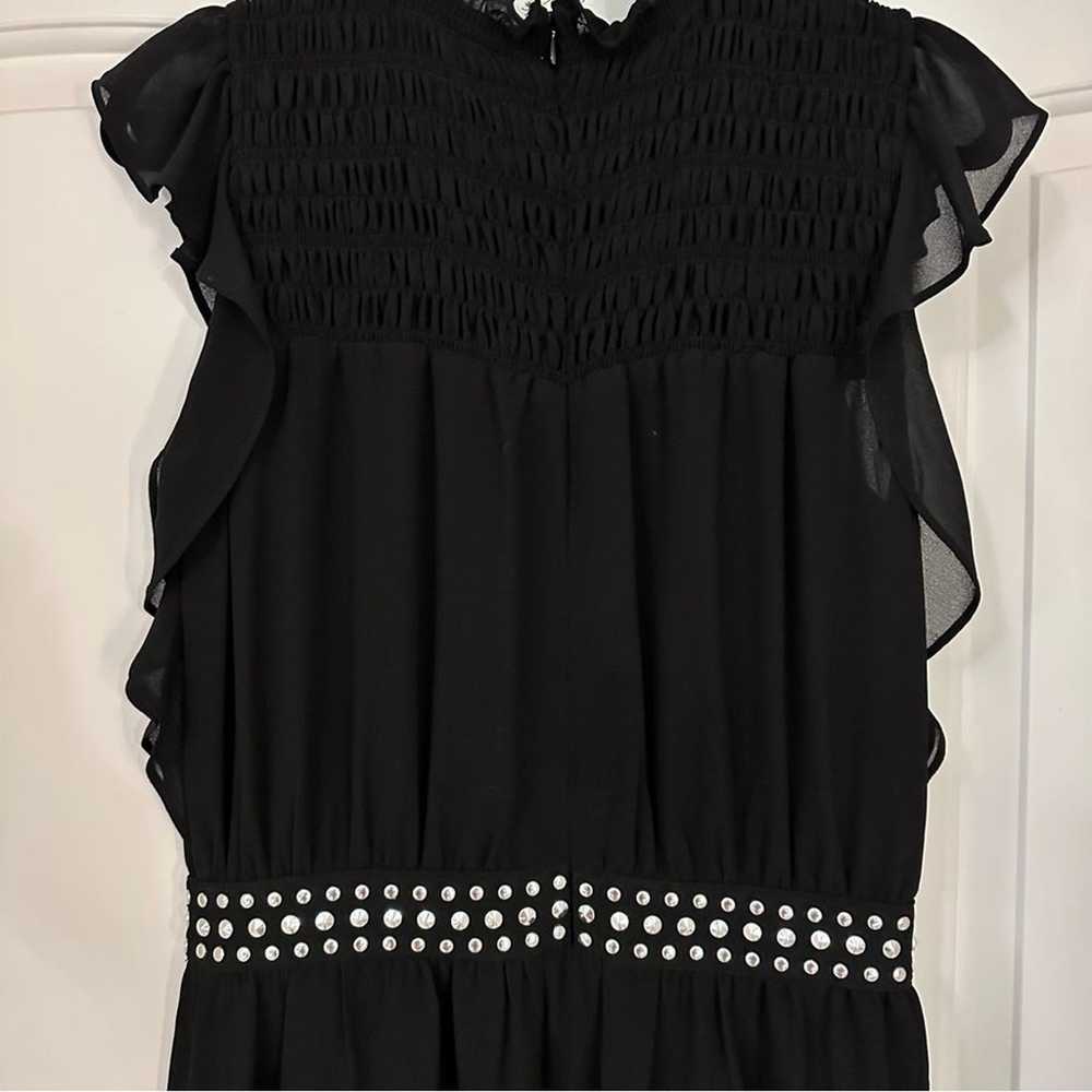 EUC Michael Kors Black Embellished Dress - image 6