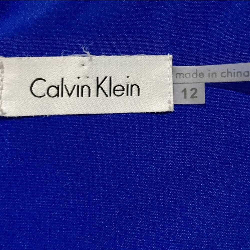 New Calvin Klein Blue Sheath Dress Size 12 - image 3