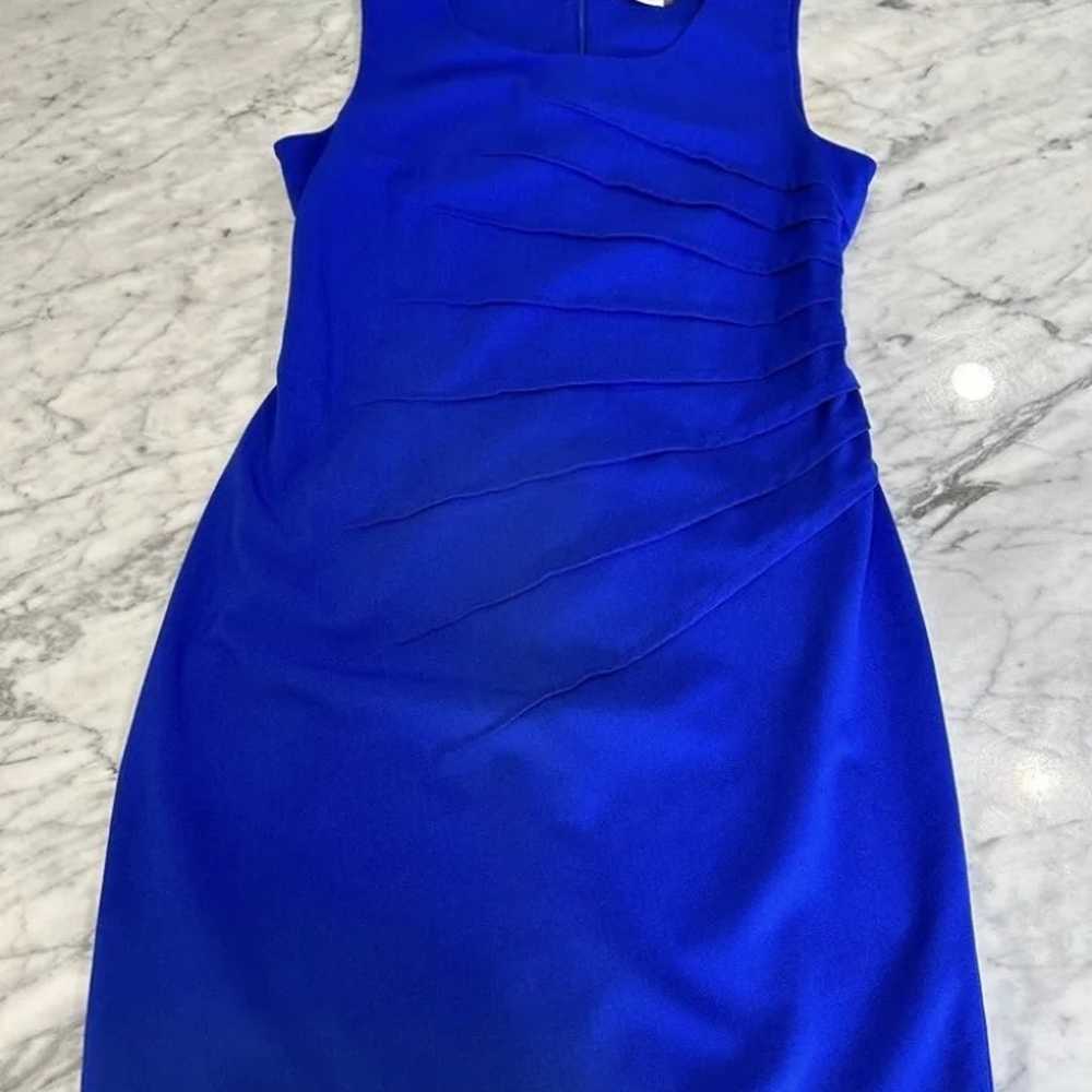 New Calvin Klein Blue Sheath Dress Size 12 - image 6