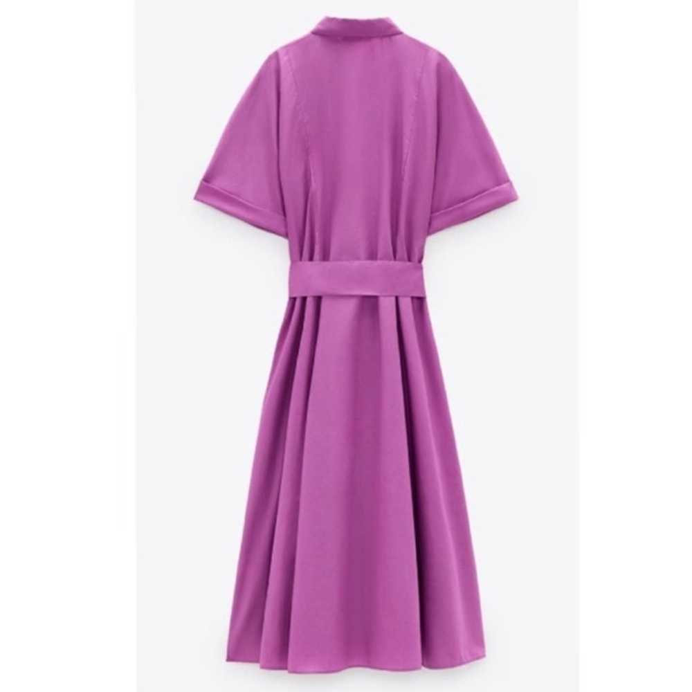 Zara Poplin Shirt Dress Gently used - image 3