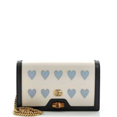 Gucci Lovelight Diana Bamboo Chain Flap Bag Leathe