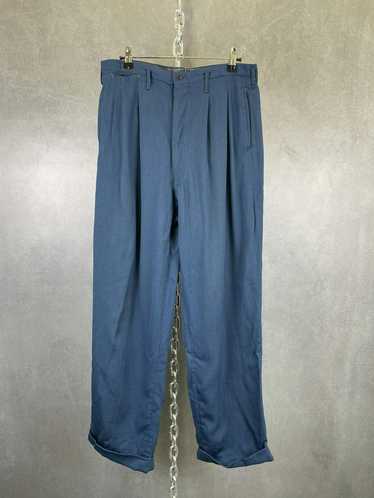 40s/50s Hollywood waist drop loops trouser wool pant, Fesyen Pria