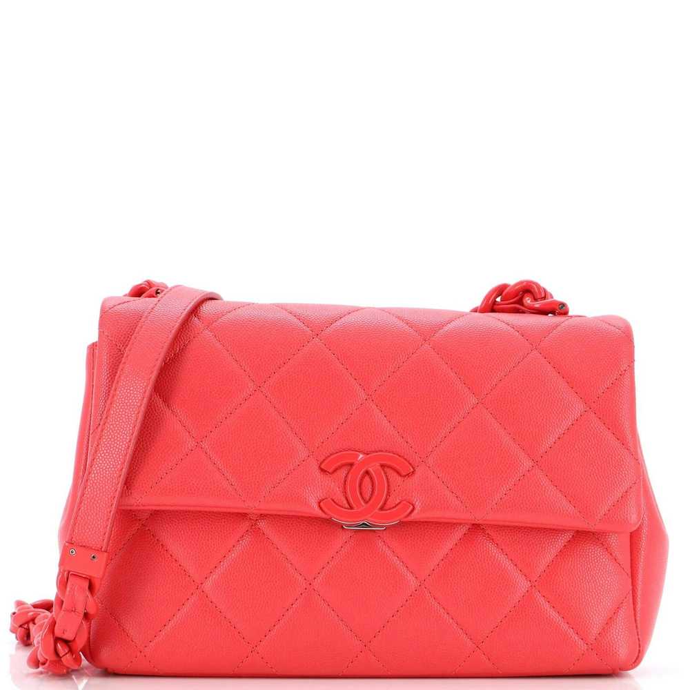 Chanel My Everything Flap Bag Quilted Caviar Medi… - image 1