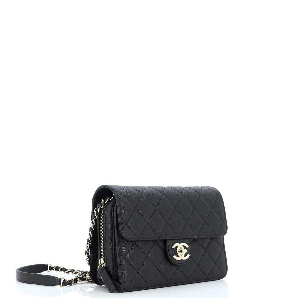 Chanel Like a Wallet Flap Bag Quilted Caviar Small - image 2