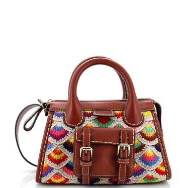 Chloe Edith NM Satchel Cashmere and Wool Crochet … - image 1