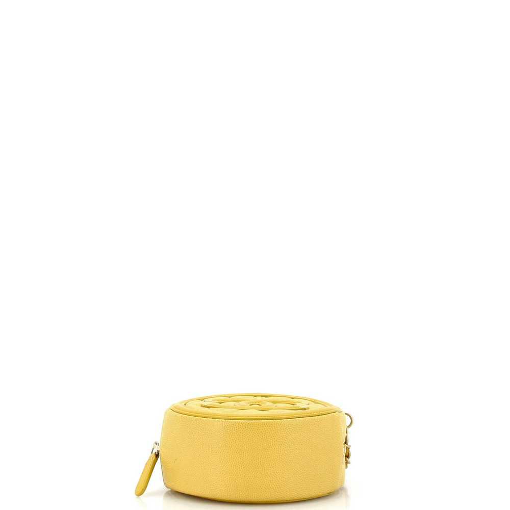 Chanel Filigree Round Clutch with Chain Quilted C… - image 5