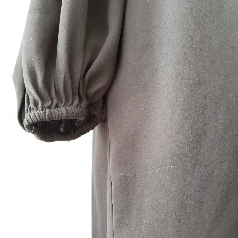 Neiman Marcus Embroidered Peasant Dress Midi Blac… - image 10