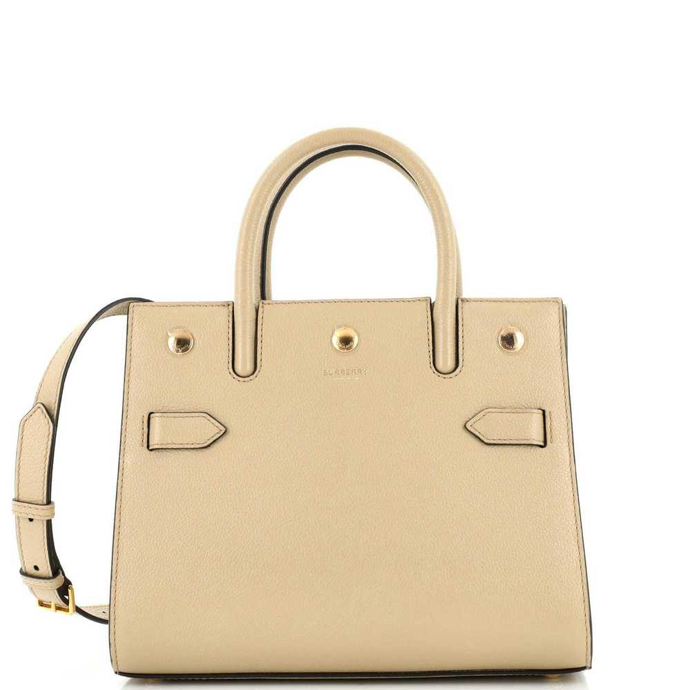 Burberry Title Two Handle Tote Leather Mini - Gem