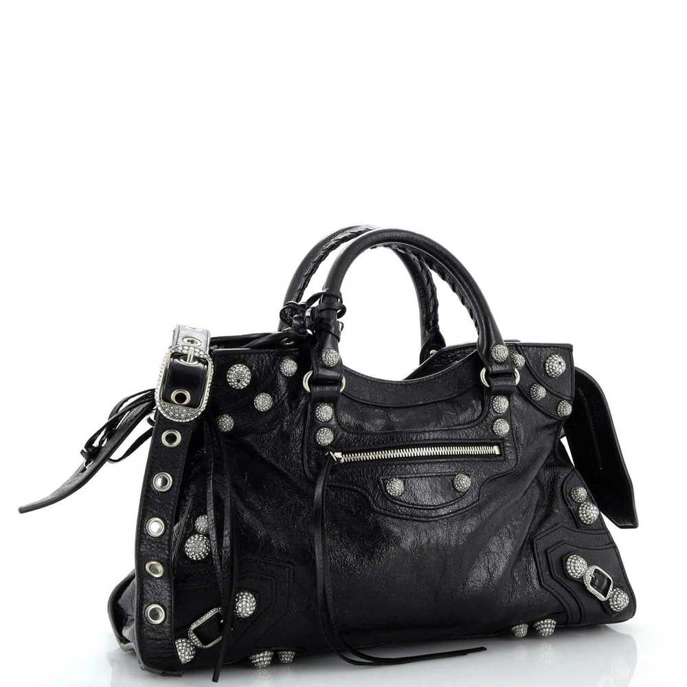 Balenciaga Neo Cagole City Bag Leather with Cryst… - image 3