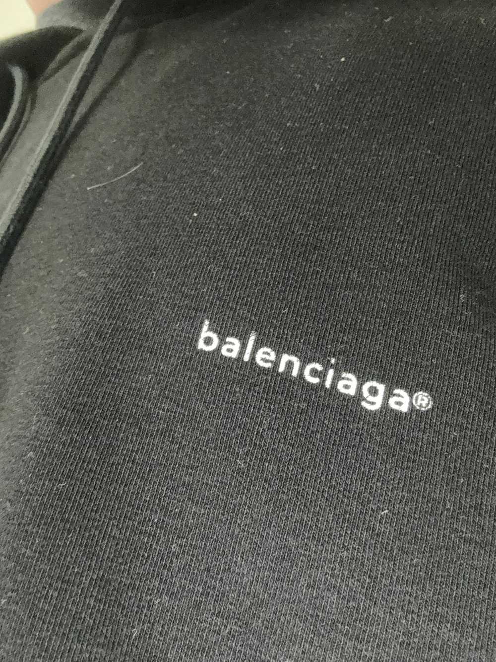 Balenciaga Balenciaga oversized mini logo hoodie … - image 3