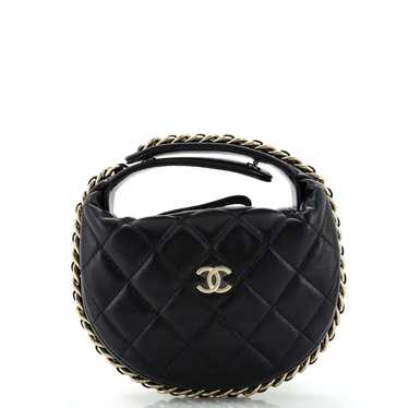 Chanel Chain Around Hobo Pouch Quilted Lambskin M… - image 1