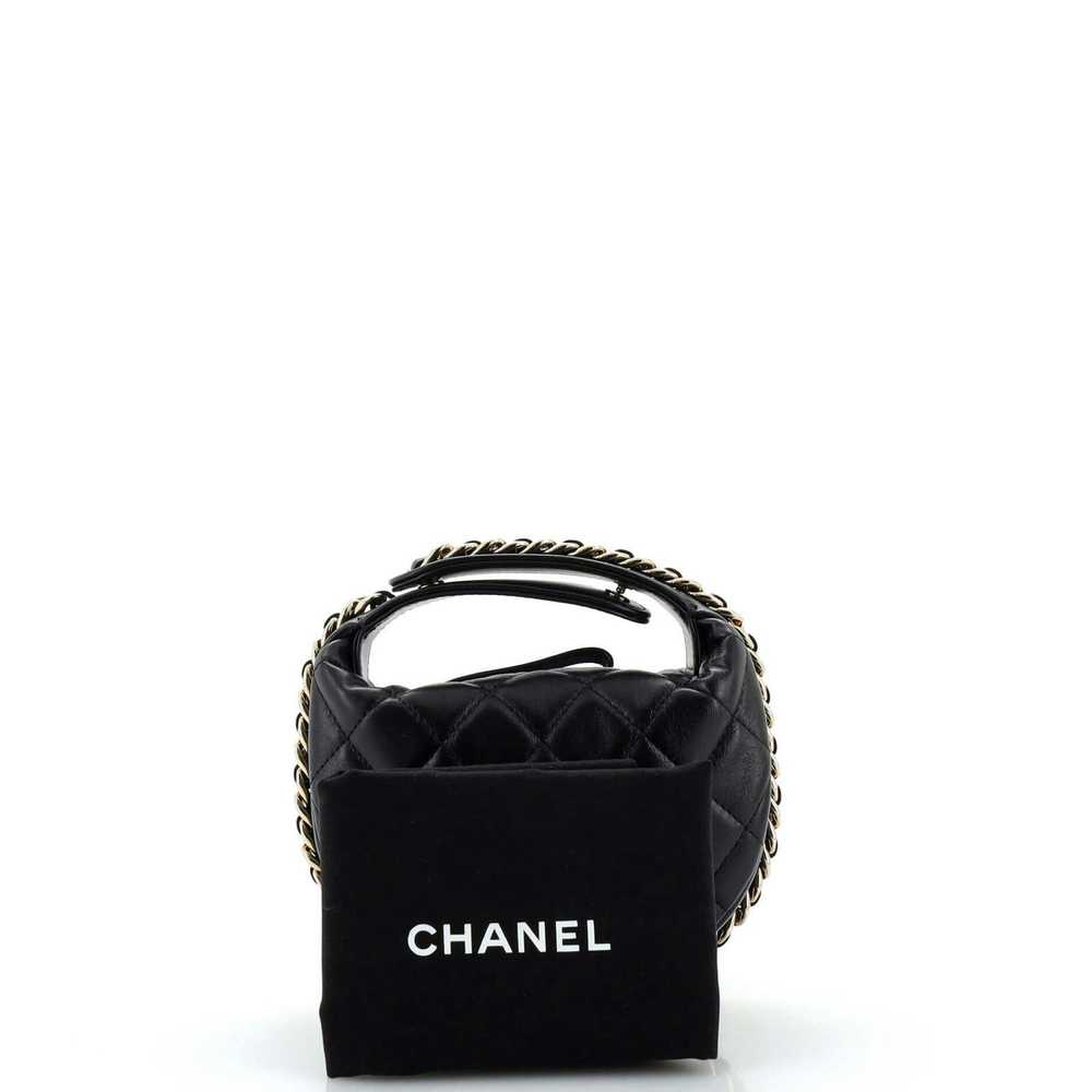 Chanel Chain Around Hobo Pouch Quilted Lambskin M… - image 2