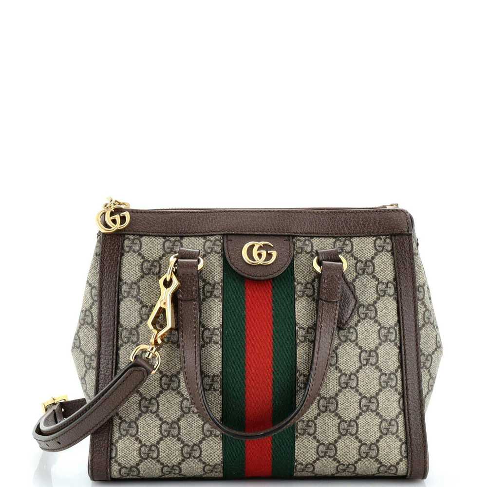 Gucci Ophidia Top Handle Tote GG Coated Canvas Sm… - image 1