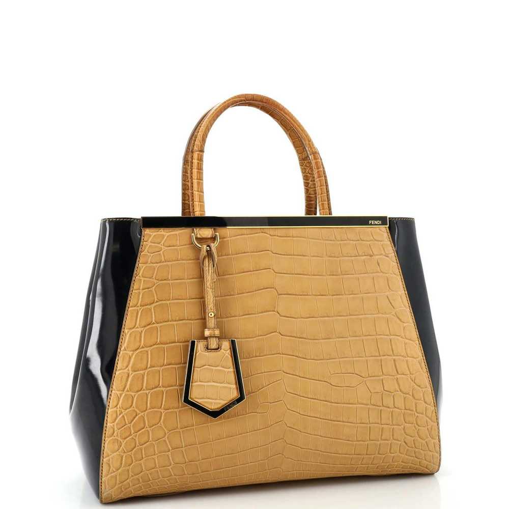 Fendi 2Jours Bag Alligator and Leather Medium - image 2