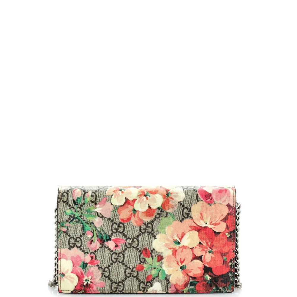 Gucci Chain Wallet Blooms Print GG Coated Canvas … - image 3