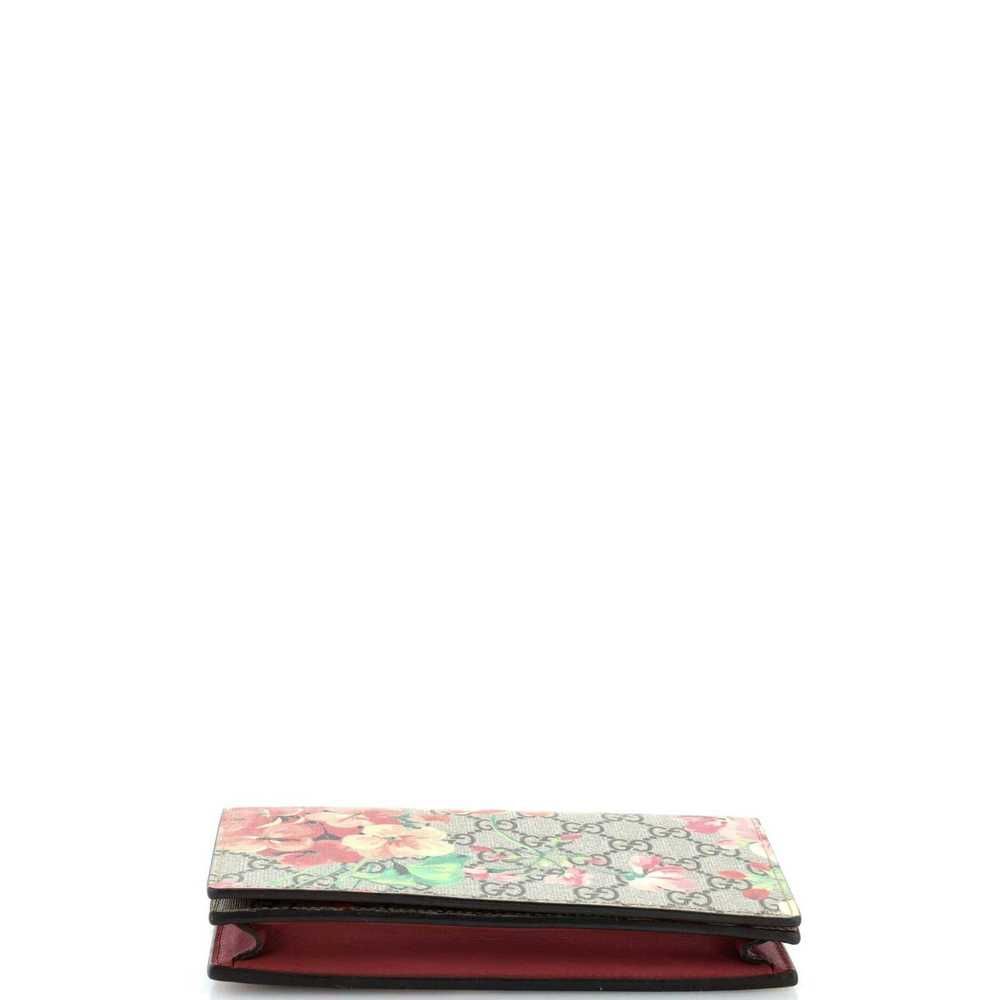 Gucci Chain Wallet Blooms Print GG Coated Canvas … - image 4