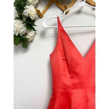 Badgley Mischka Red Orange Mini Dress - image 1