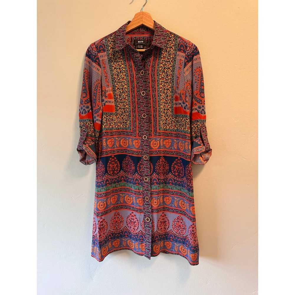 Anthropologie Maeve Casablanca Silk Shirtdress - image 2