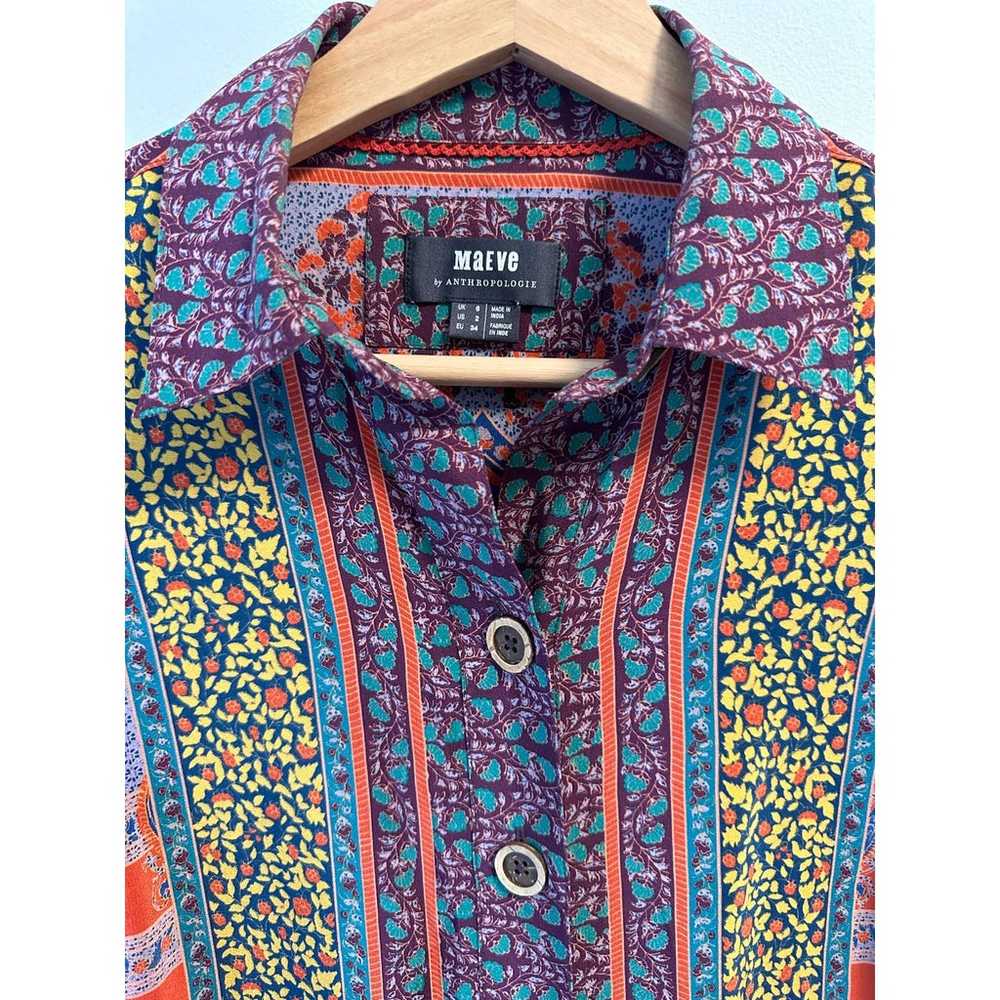 Anthropologie Maeve Casablanca Silk Shirtdress - image 4