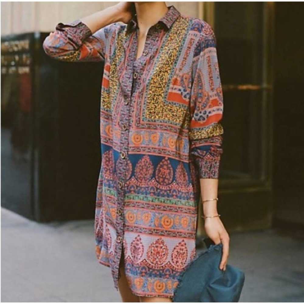 Anthropologie Maeve Casablanca Silk Shirtdress - image 8