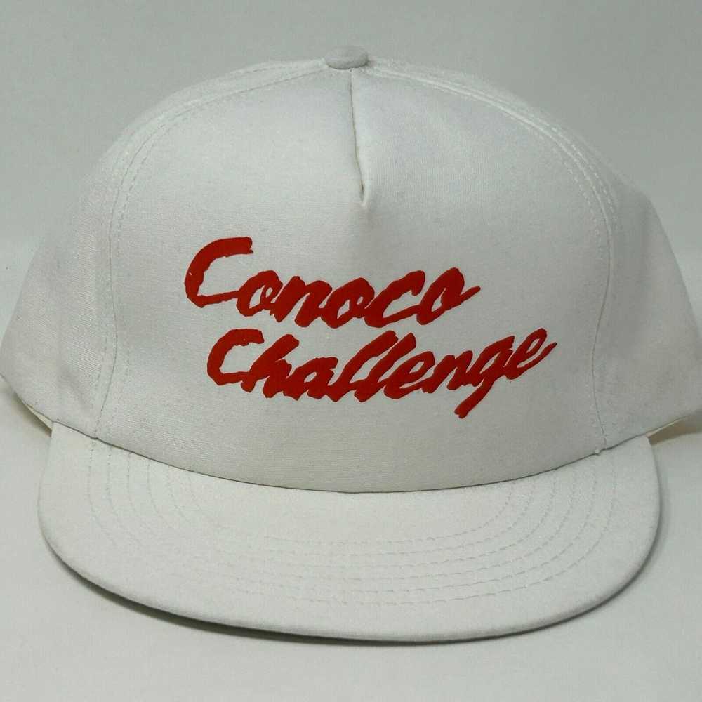 Vintage Conoco Challenge Hat Vintage 90s White Oi… - image 11