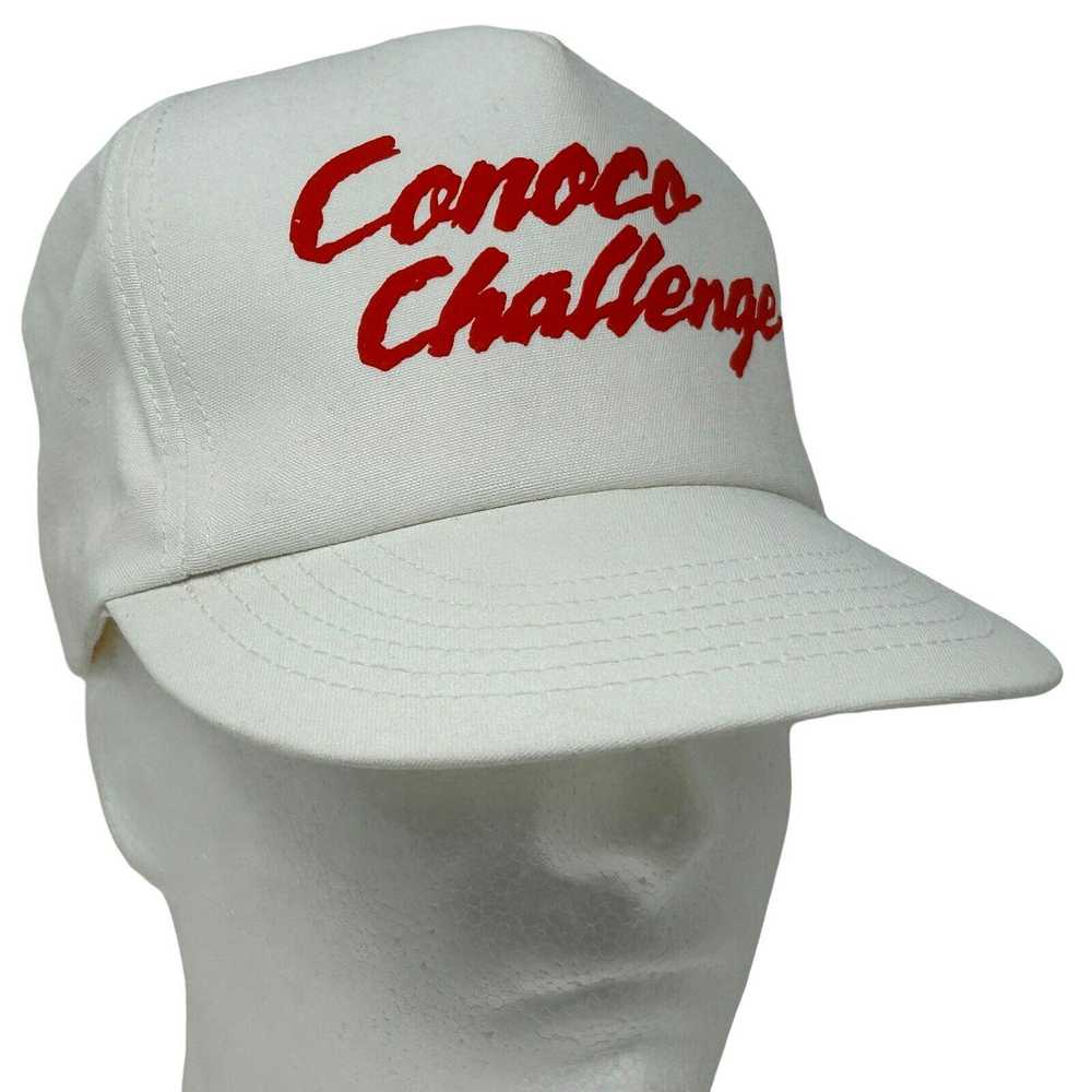 Vintage Conoco Challenge Hat Vintage 90s White Oi… - image 1