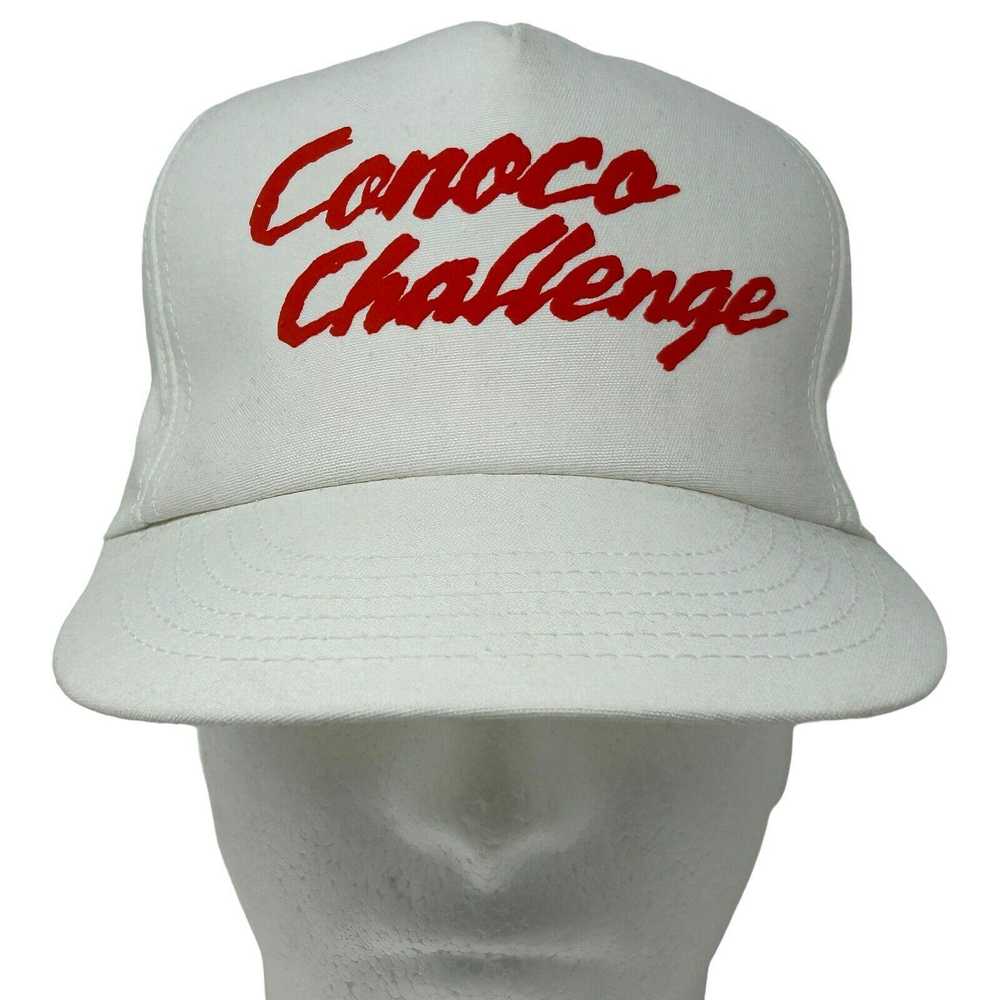 Vintage Conoco Challenge Hat Vintage 90s White Oi… - image 2