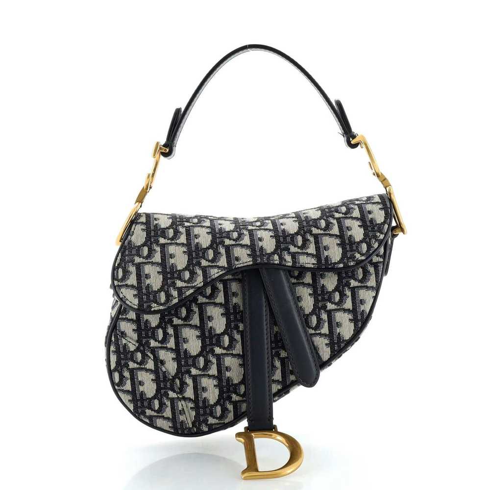 Dior Saddle Handbag Oblique Canvas Mini - image 1