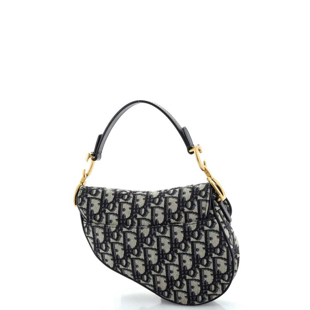 Dior Saddle Handbag Oblique Canvas Mini - image 3