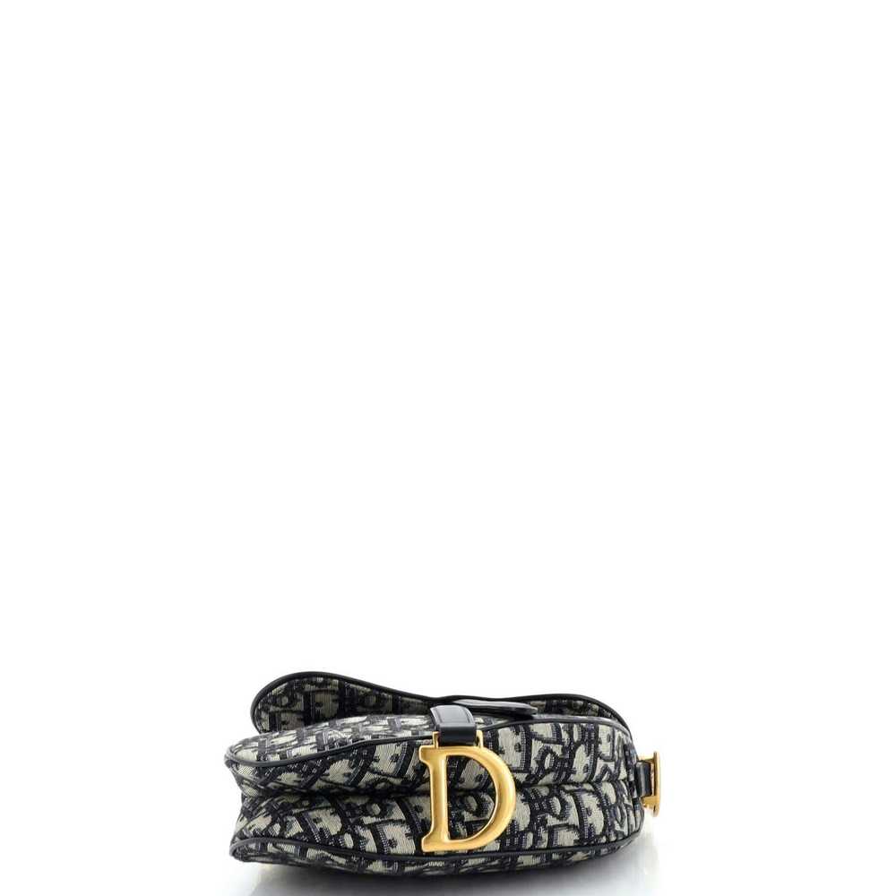 Dior Saddle Handbag Oblique Canvas Mini - image 4