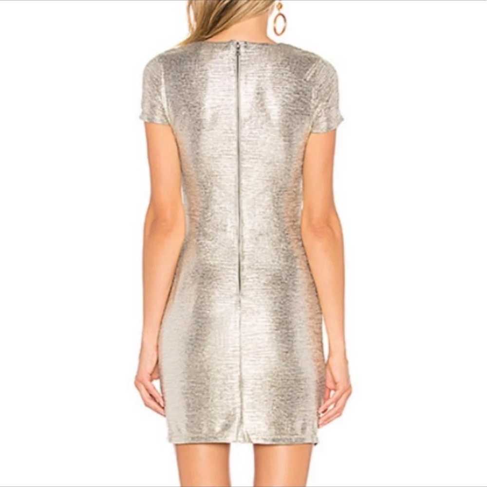 alice + olivia metallic mini dress XS/2 - image 3
