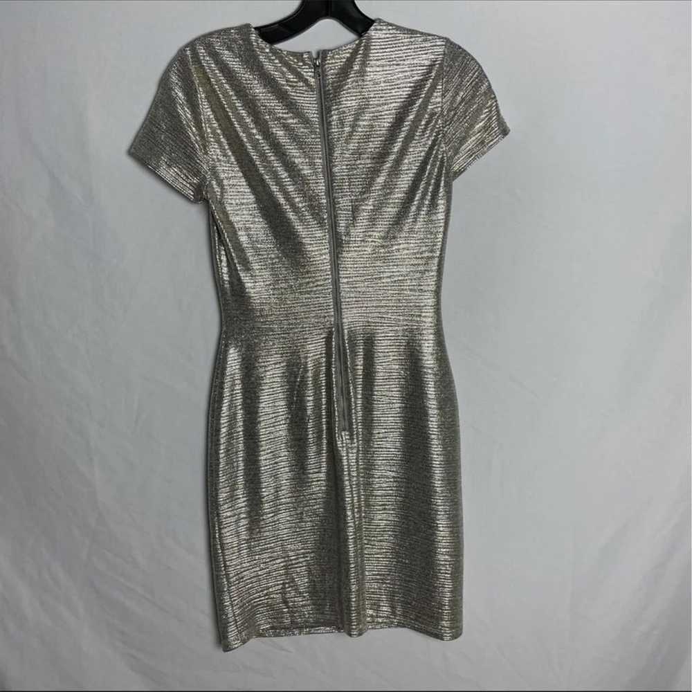 alice + olivia metallic mini dress XS/2 - image 4