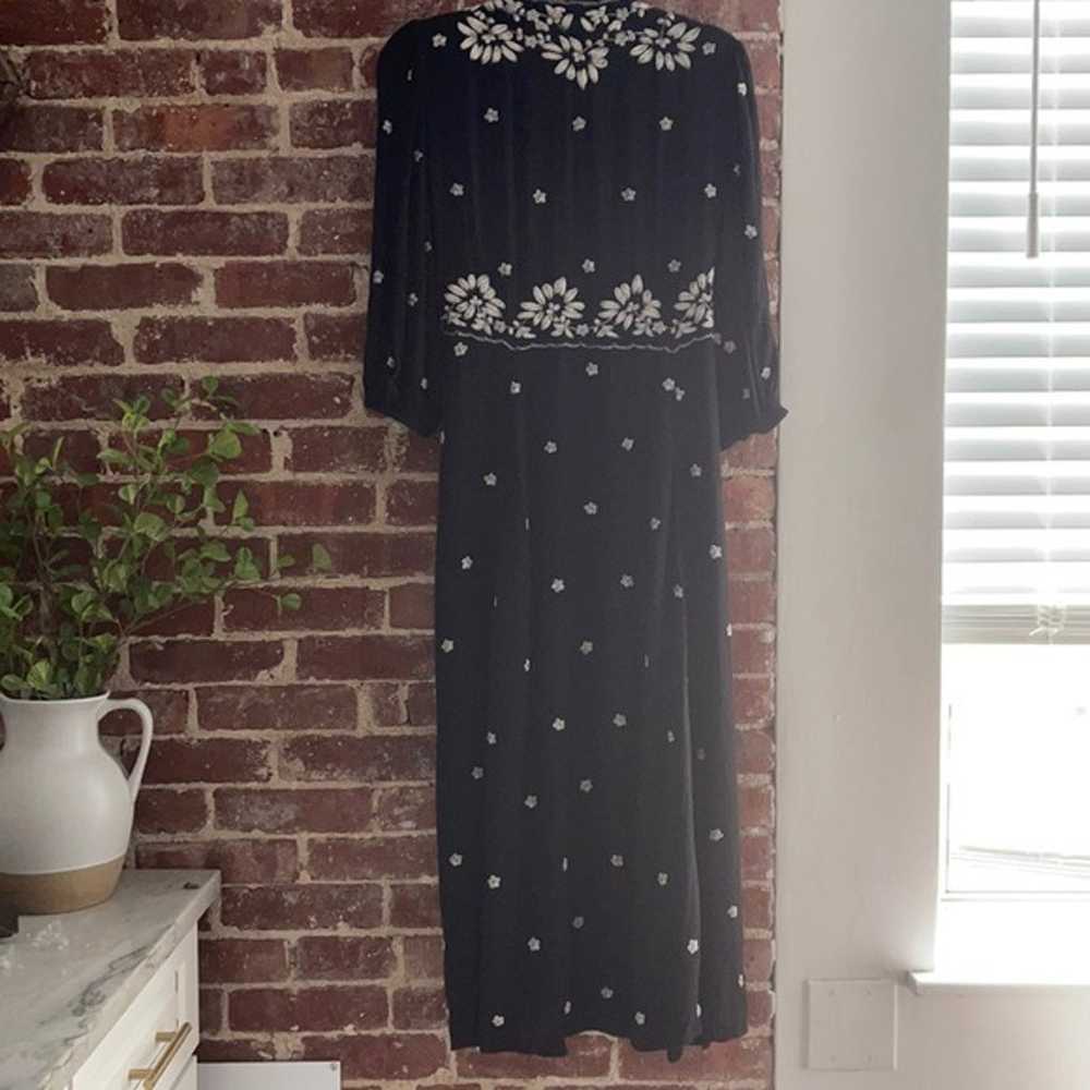 Free People Embroidered V Maxi Dress - image 4