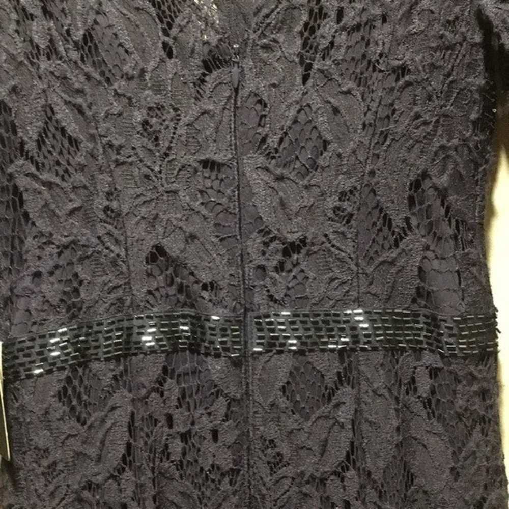 NWT Adrianna Papell Lace Gown Beaded Dress sz 2 m… - image 5