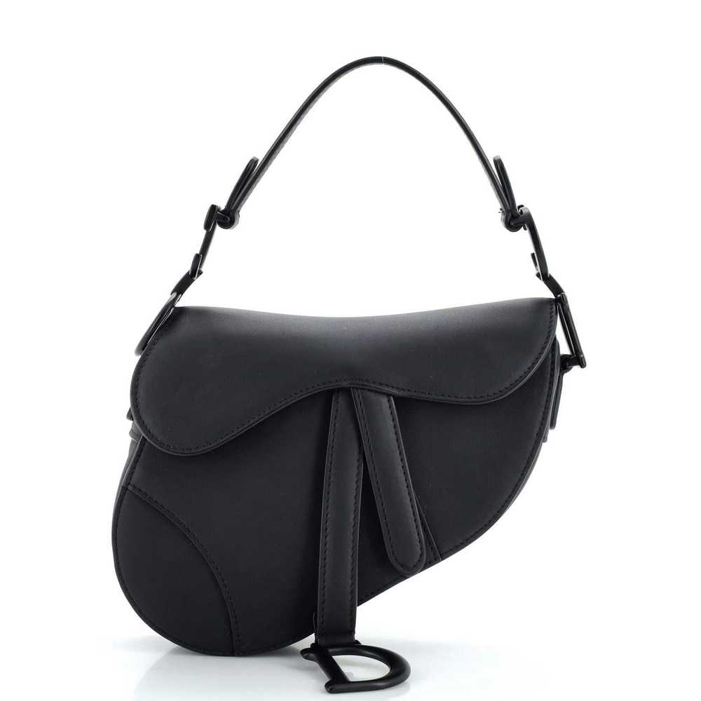 Dior Ultra Matte Saddle Handbag Leather Mini - image 1