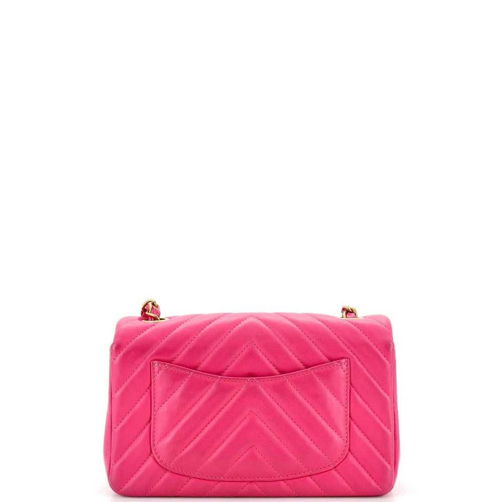 Chanel Classic Single Flap Bag Chevron Lambskin M… - image 4