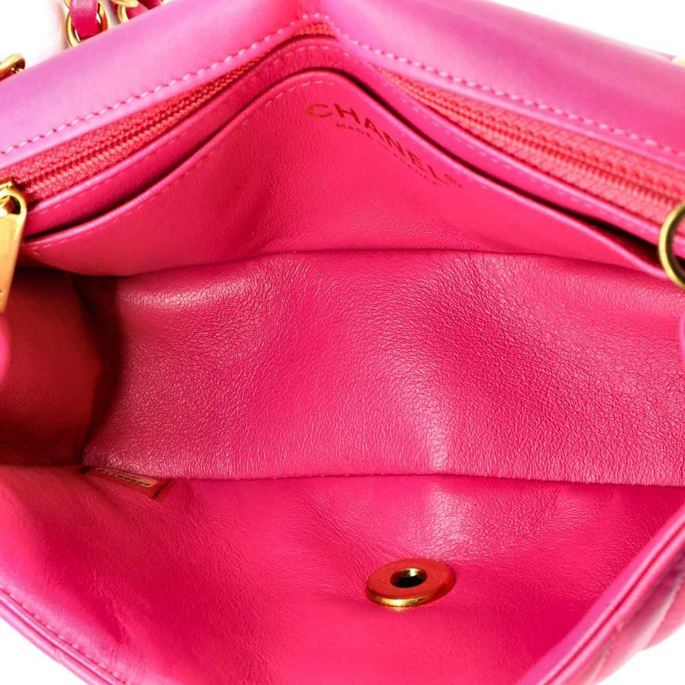 Chanel Classic Single Flap Bag Chevron Lambskin M… - image 6