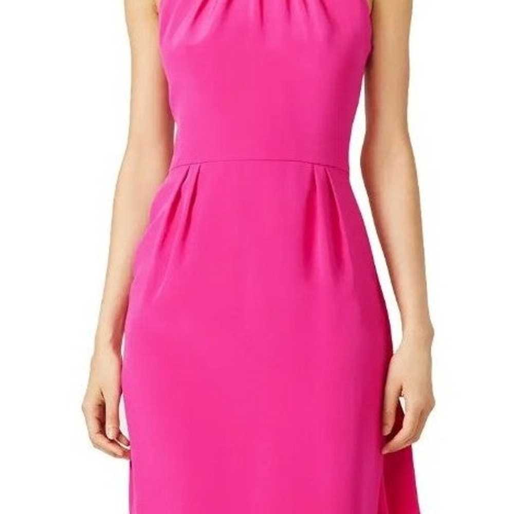 Carmen Marc Valvo fuchsia halter dress - image 1