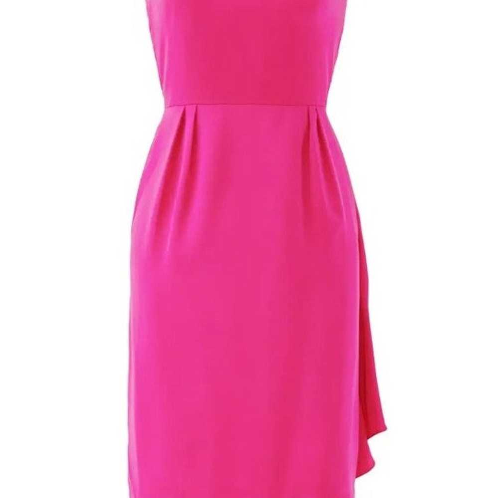 Carmen Marc Valvo fuchsia halter dress - image 3