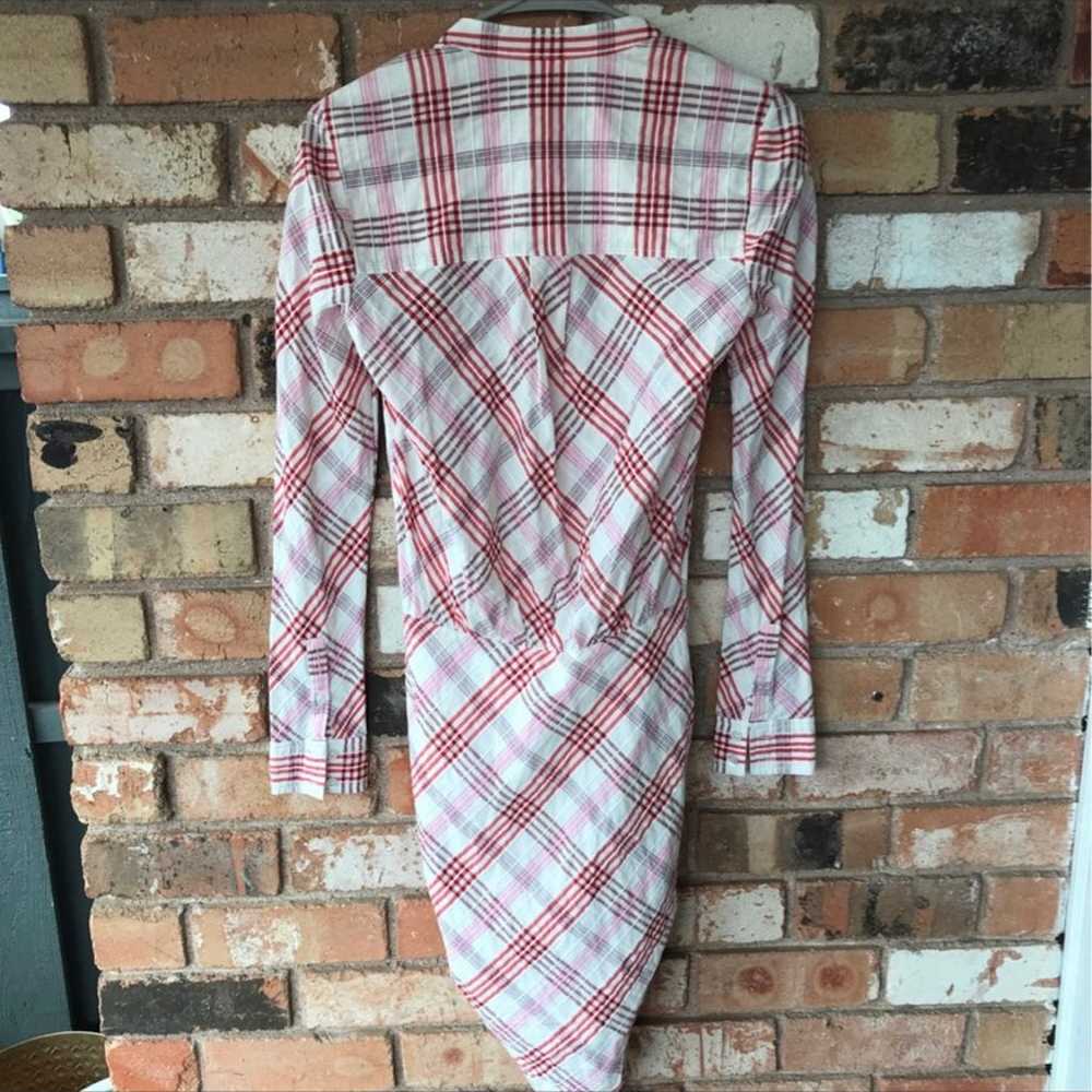 Veronica Beard Plaid Shirt Dress size 0 - image 10