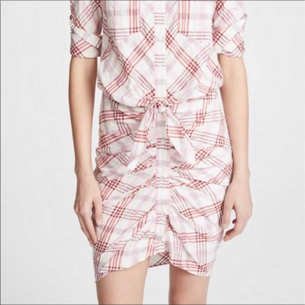 Veronica Beard Plaid Shirt Dress size 0 - image 12