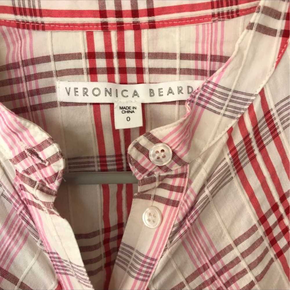 Veronica Beard Plaid Shirt Dress size 0 - image 6