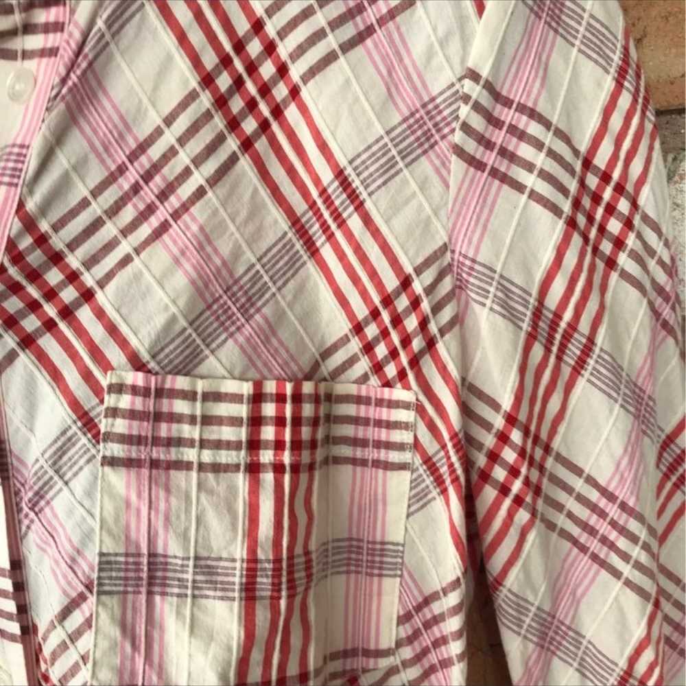 Veronica Beard Plaid Shirt Dress size 0 - image 9