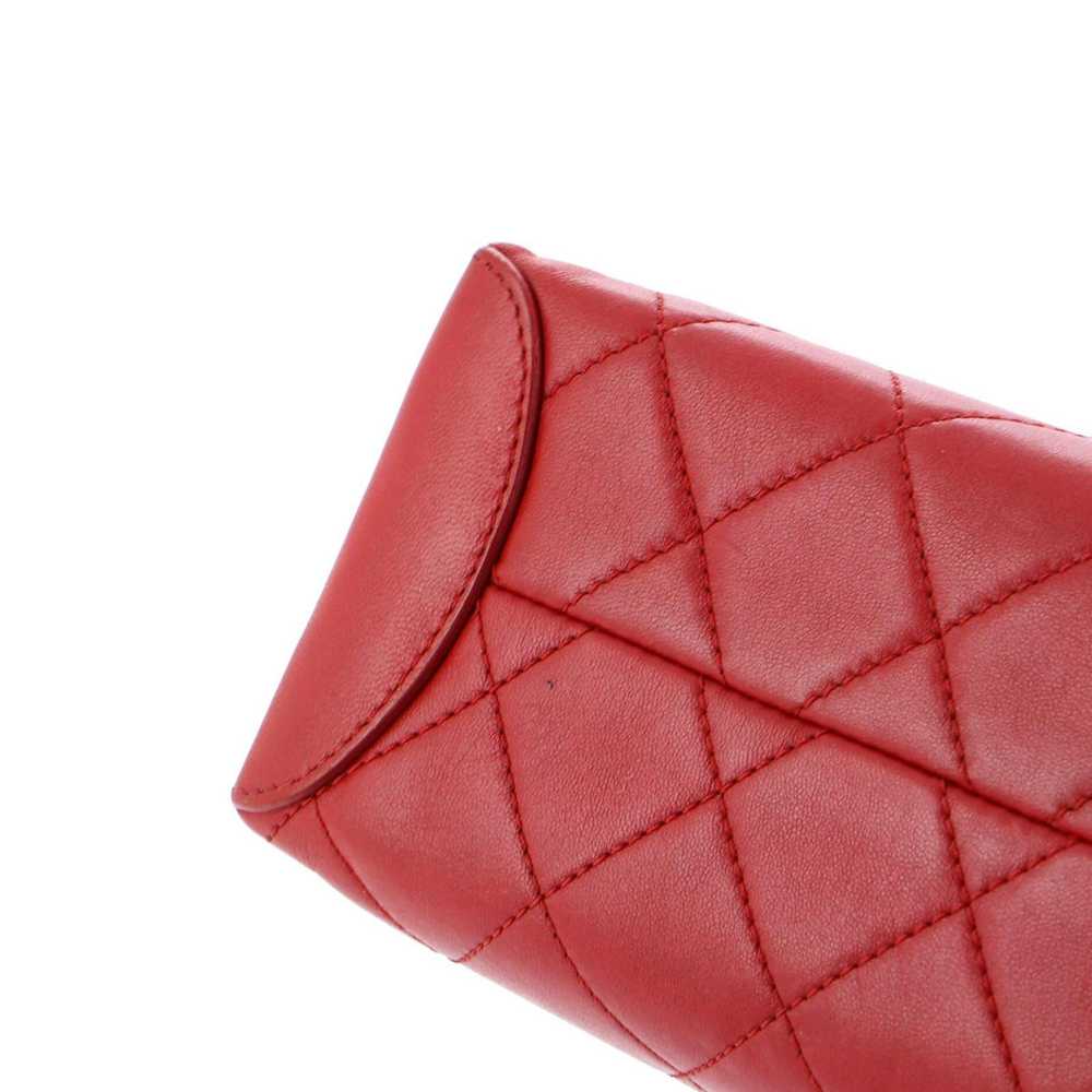 Chanel Trendy Spirit Top Handle Bag Quilted Lambs… - image 7