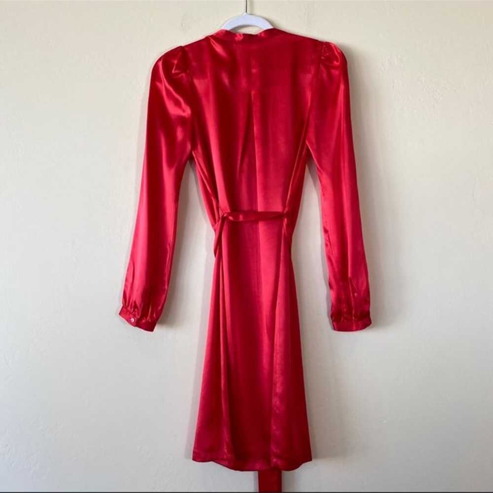 Ted Baker Red Silk Belted Dress 0 - image 2